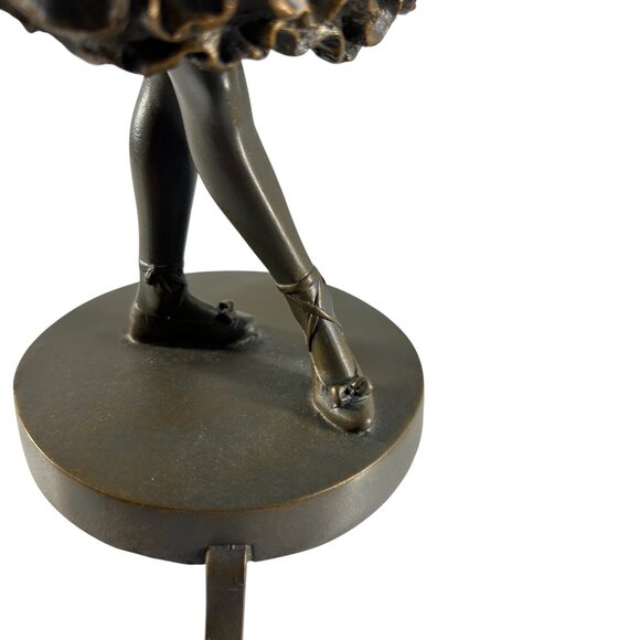 Ballerina Stocking Holder Faux Bronze Elegant Christmas Mantel Dancer Ballet - Picture 8 of 10